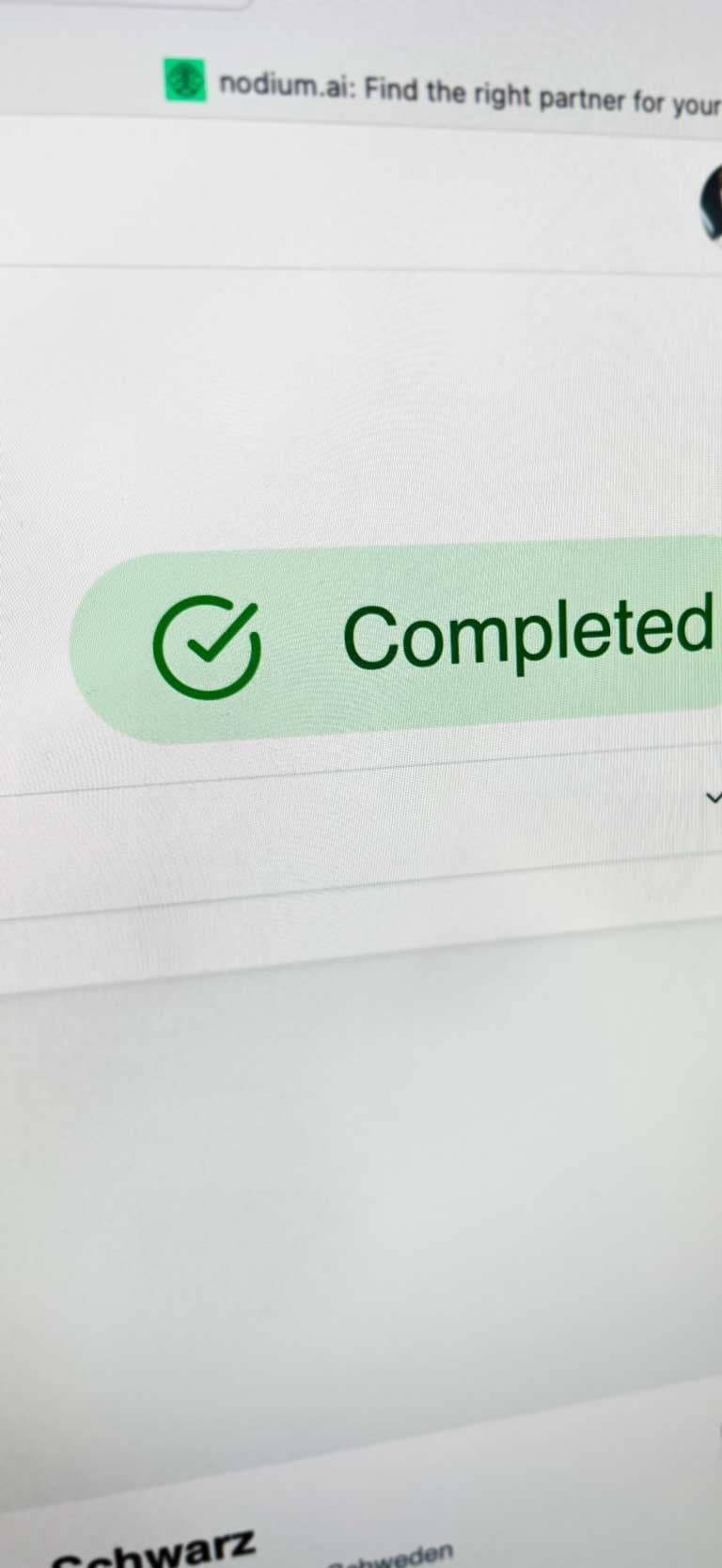 Results appear automatically